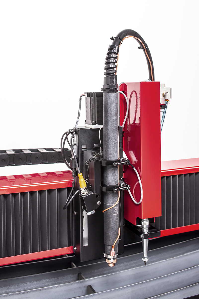 Laser Torch and Plate Marker Attachments - left with slats - web